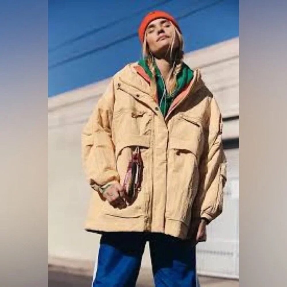 Free People Movement Billie Boxy Nectar Wash Lightweight Insulated Jacket‎ M/L